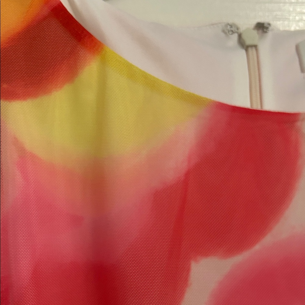 Amanda Uprichard Pink & Orange Swirl Sleeveless Maxi Dress - Picture 5 of 7